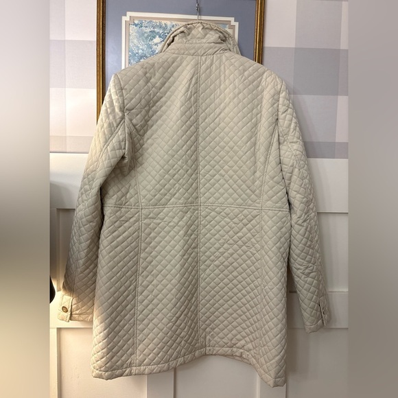 Vintage White Stag Quilted Cream Jacket Size Large - Picture 8 of 9